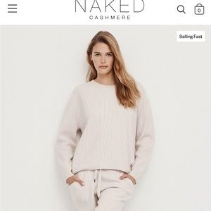 NWOT Naked Cashmere Campbell Ribbed Crewneck